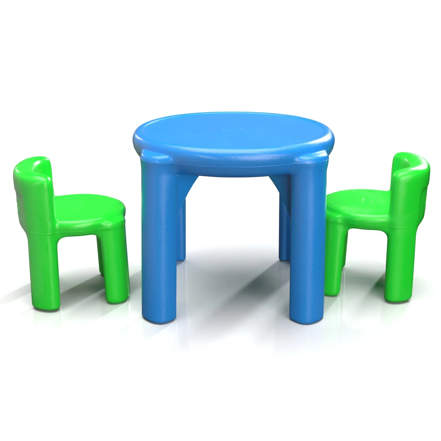 Little Tikes Bright And Bold Table One Chair PBR 3D Model_01
